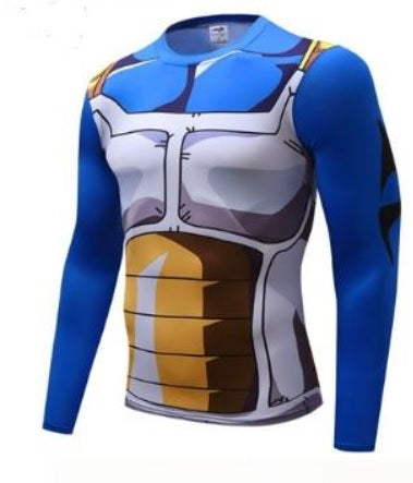 Dragon Ball Z 'Vegeta Cell Armor' Long Sleeve Compression Rash Guard