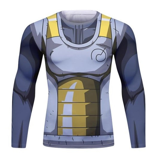 BJJ Rash Guard Dragon Ball Z 'Vegeta | Resurrection F' Long Sleeve Elite Rashguard