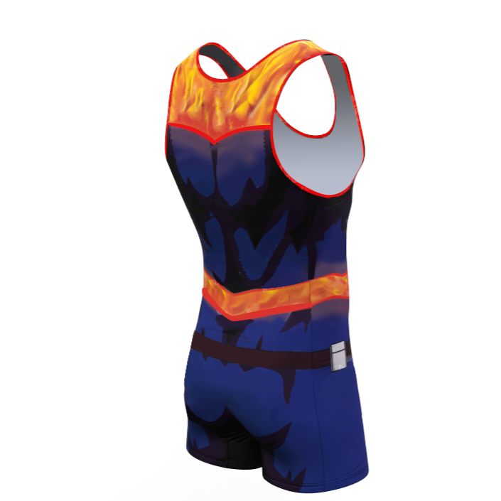 BJJ Rash Guard My Hero Academia 'Endeavour' Men's Powerlifting Singlet