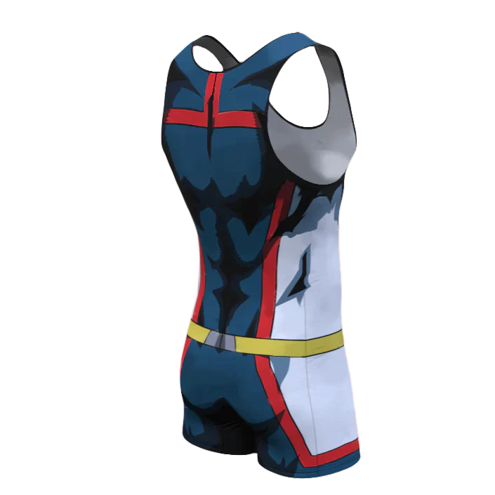 BJJ Rash Guard My Hero Academia 'Young All Might ' Men's Powerlifting Singlet