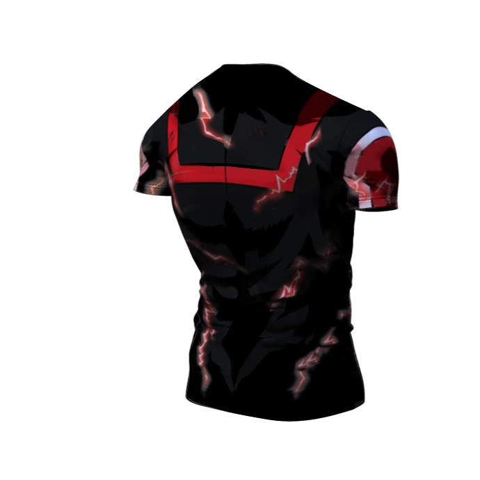 BJJ Rash Guard My Hero Academia Compression 'Onyx UA Uniform' Premium Short Sleeve Compression Rashguard