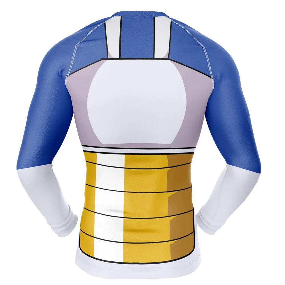 BJJ Rash Guard Dragon Ball Z 'Vegeta | Prince of all Saiyans' Long Sleeve Compression Rashguard