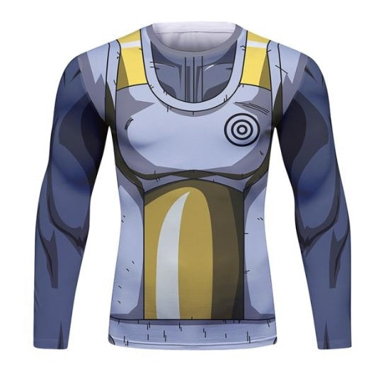 BJJ Rash Guard Dragon Ball Z 'Capsule Vegeta' Long Sleeve Elite Rashguard