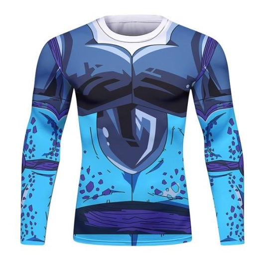 BJJ Rash Guard Dragon Ball Z 'Cell Jr' Long Sleeve Elite Rashguard