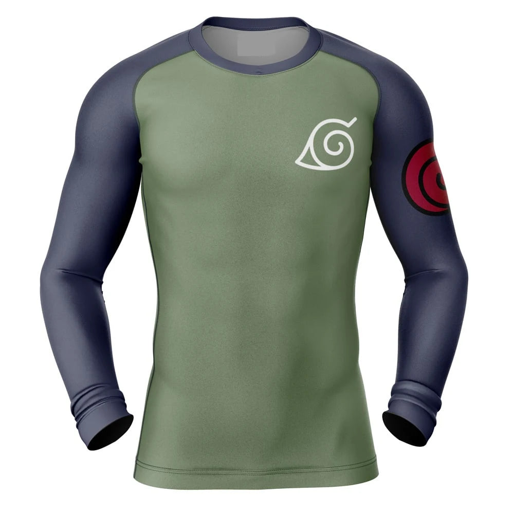 Kids Naruto 'Konohagakure' Long Sleeve Compression Rashguard