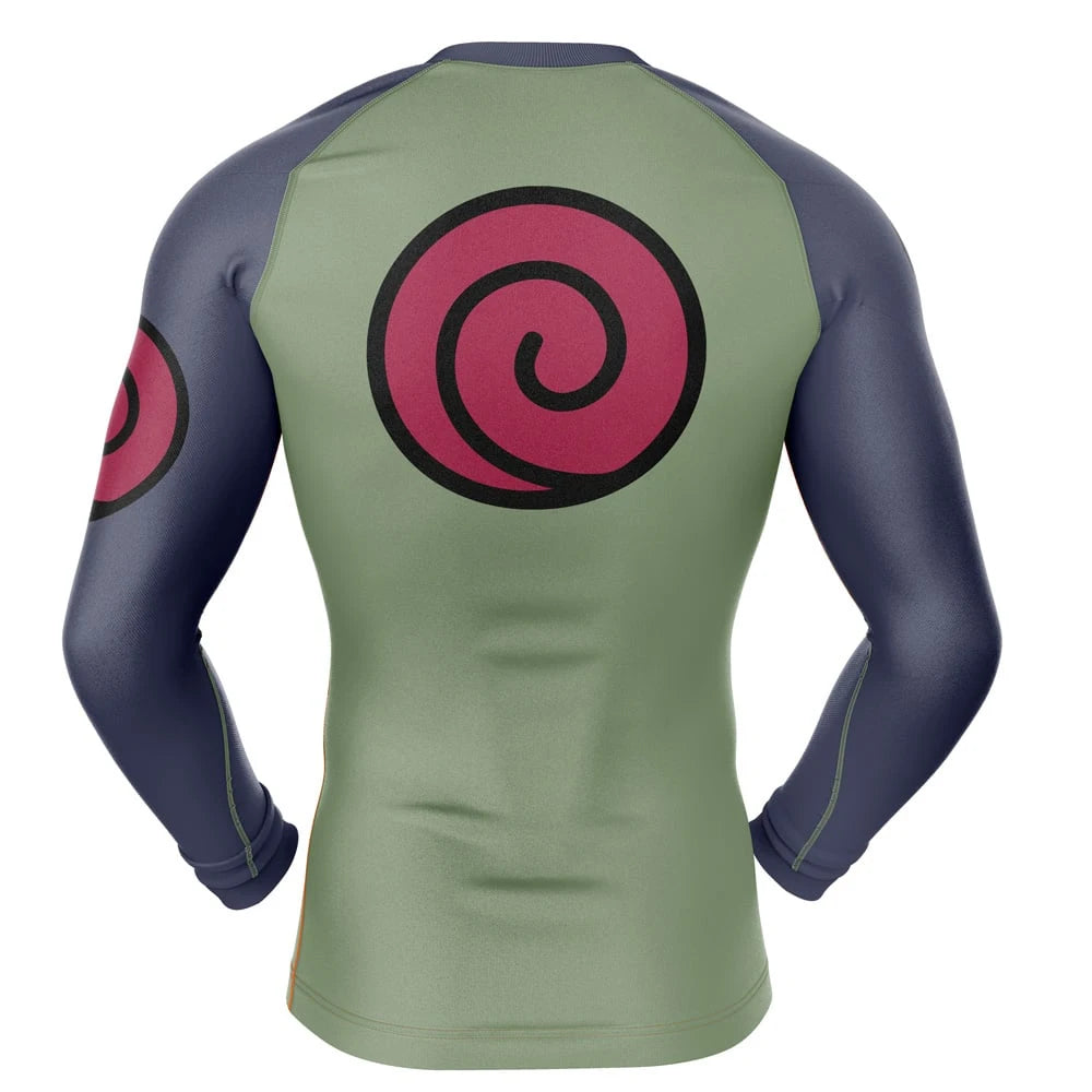 Kids Naruto 'Konohagakure' Long Sleeve Compression Rashguard