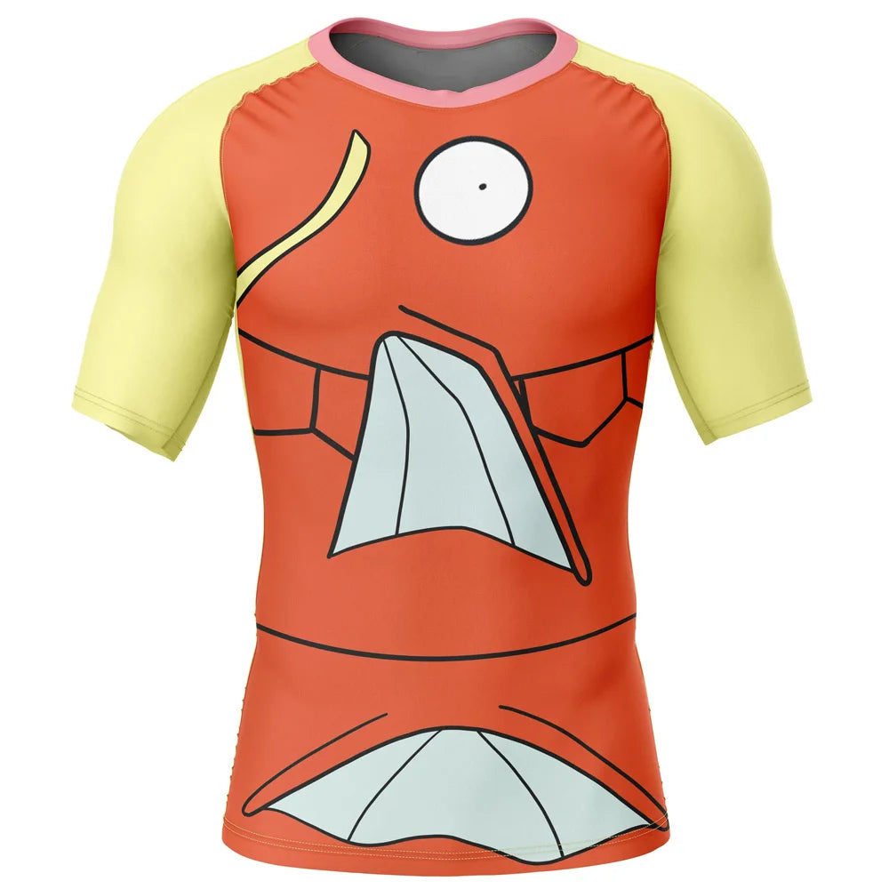 Pokemon 'Magikarp | Face' Short Sleeve Compression Rashguard