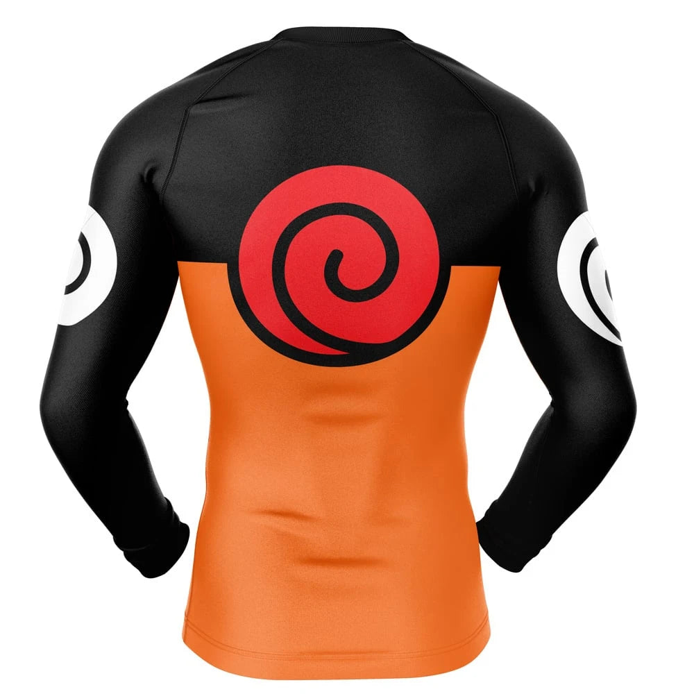 Naruto 'Uzumaki' Long Sleeve Compression Rashguard