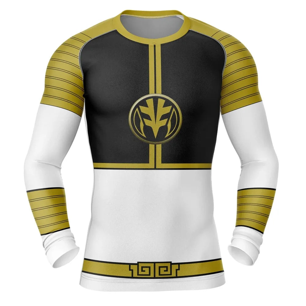 Power Rangers 'White Ranger' Long Sleeve Compression Rashguard