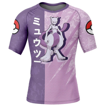 Pokemon 'Mewtwo' Short Sleeve Compression Rashguard