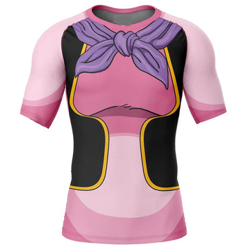 BJJ Rash Guard Dragon Ball Z 'Majin Buu' Short Sleeve Compression Rashguard