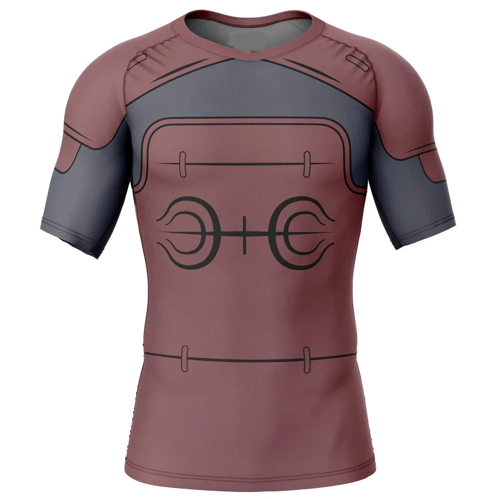 Kids Naruto 'Hashirama' Short Sleeve Compression Rashguard