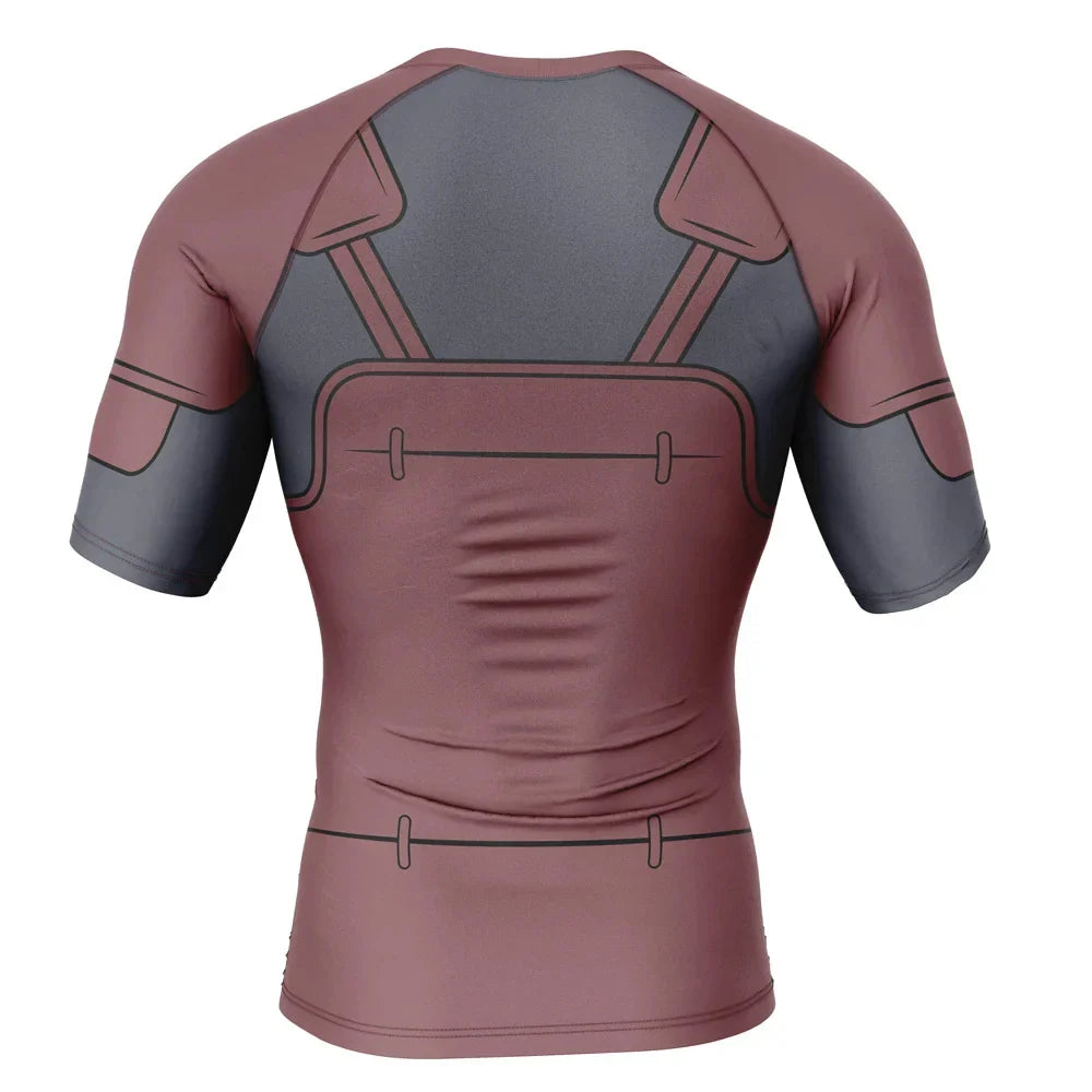 BJJ Rash Guard Naruto 'Hashirama' Short Sleeve Compression Rashguard