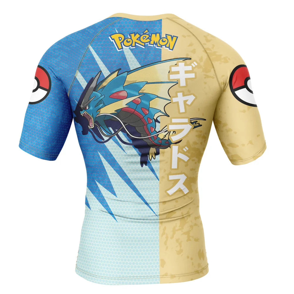 Pokemon 'Gyarados' Short Sleeve Compression Rashguard