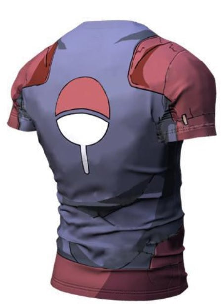 BJJ Rash Guard Naruto 'Madara' Short Sleeve Premium Compression Rashguard