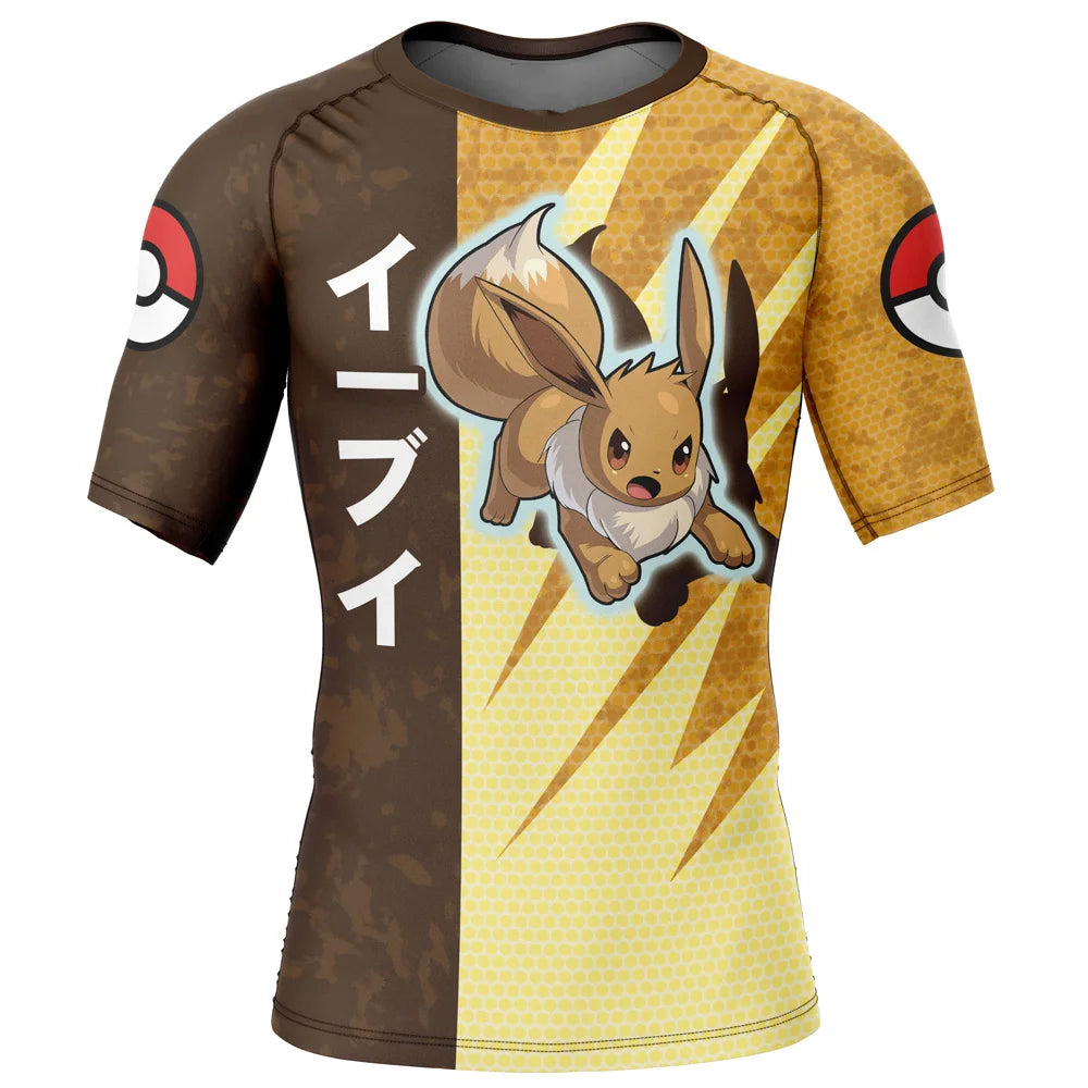 Pokemon 'Eevee' Short Sleeve Compression Rashguard