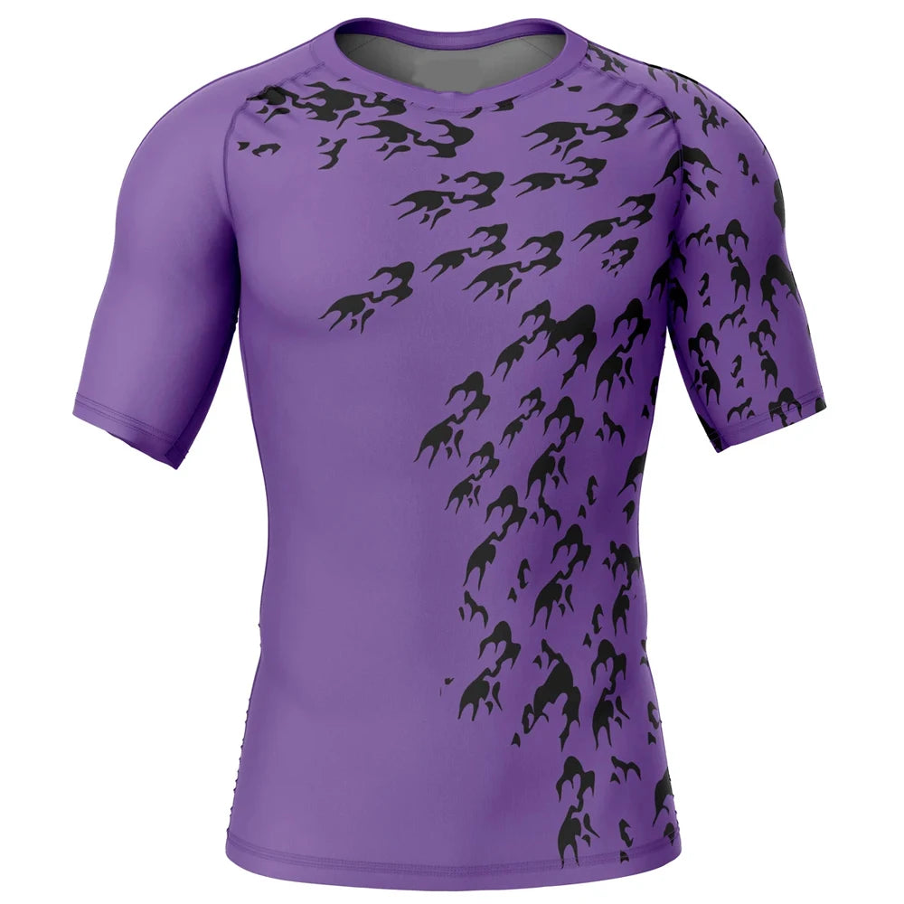 Kids Naruto 'Sasuke | Curse Mark' Short Sleeve Compression Rashguard