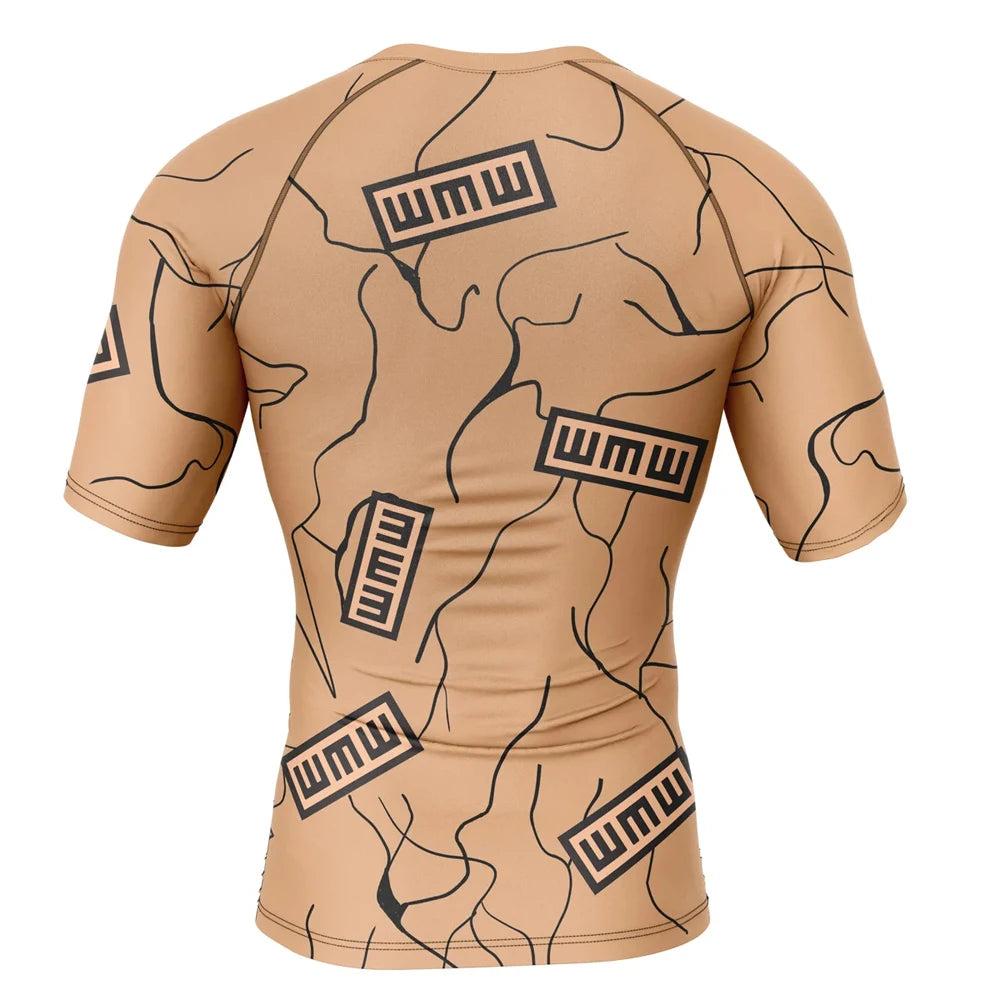 Kids Naruto 'Gourd | Gaara' Short Sleeve Compression Rashguard