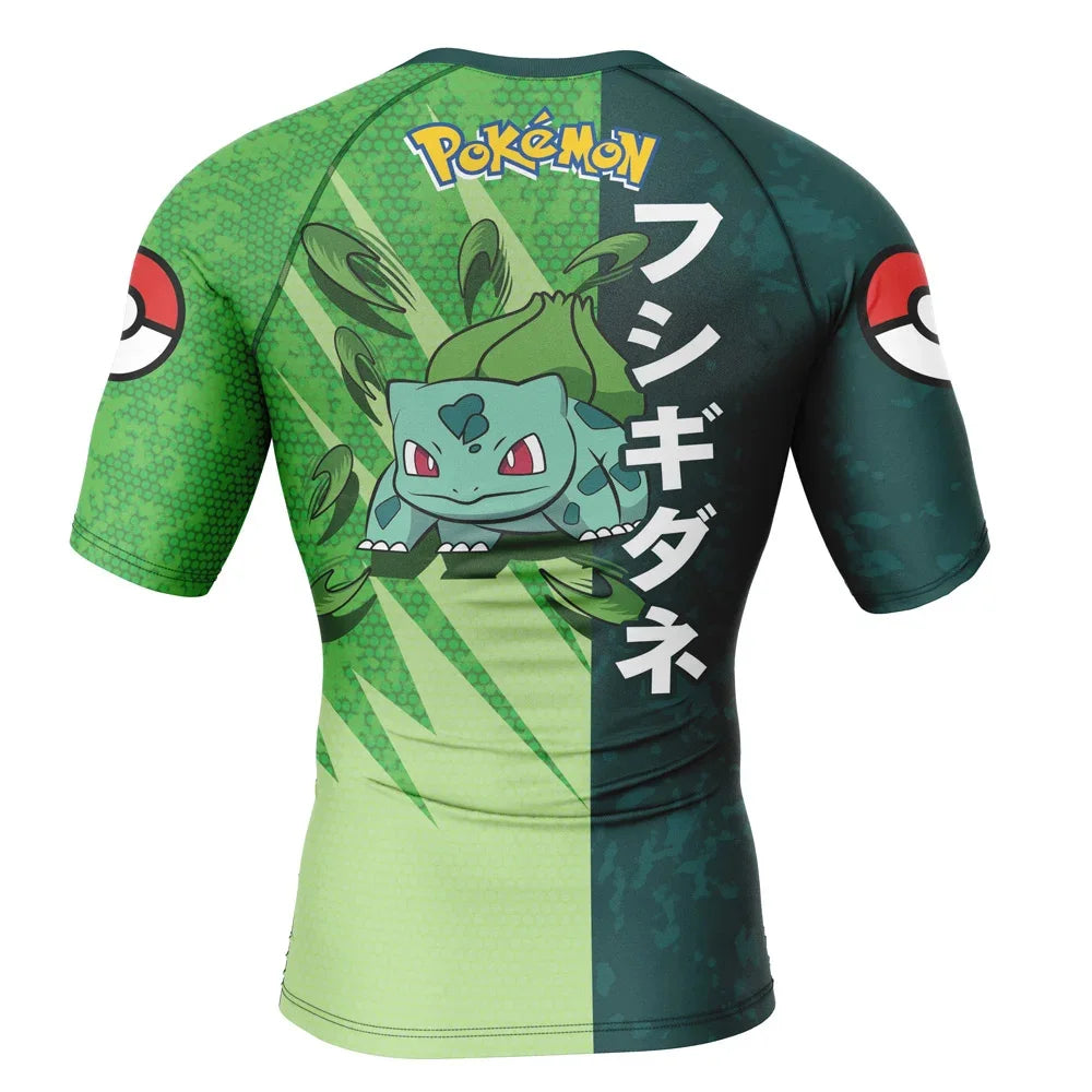 Kids Pokemon 'Bulbasaur' Short Sleeve Compression Rashguard