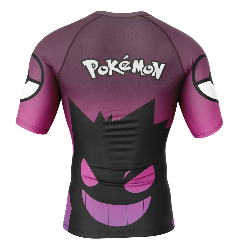 Pokemon 'Gengar | Spooky' Short Sleeve Compression Rashguard