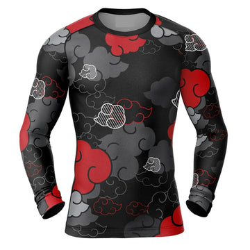 Kids Naruto 'Akatsuki | Monochrome' Long Sleeve Compression Rashguard