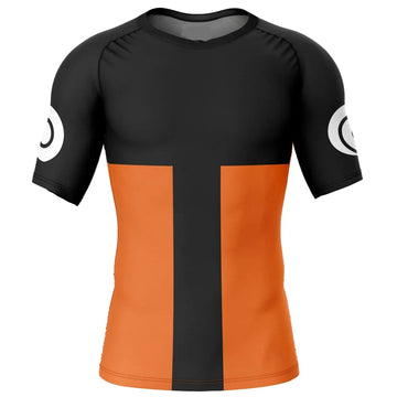 Naruto 'Uzumaki' Short Sleeve Compression Rashguard