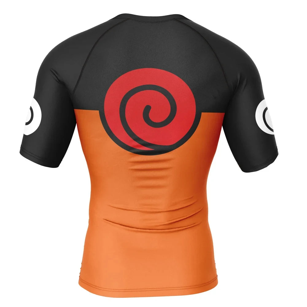 Kids Naruto 'Uzumaki' Short Sleeve Compression Rashguard