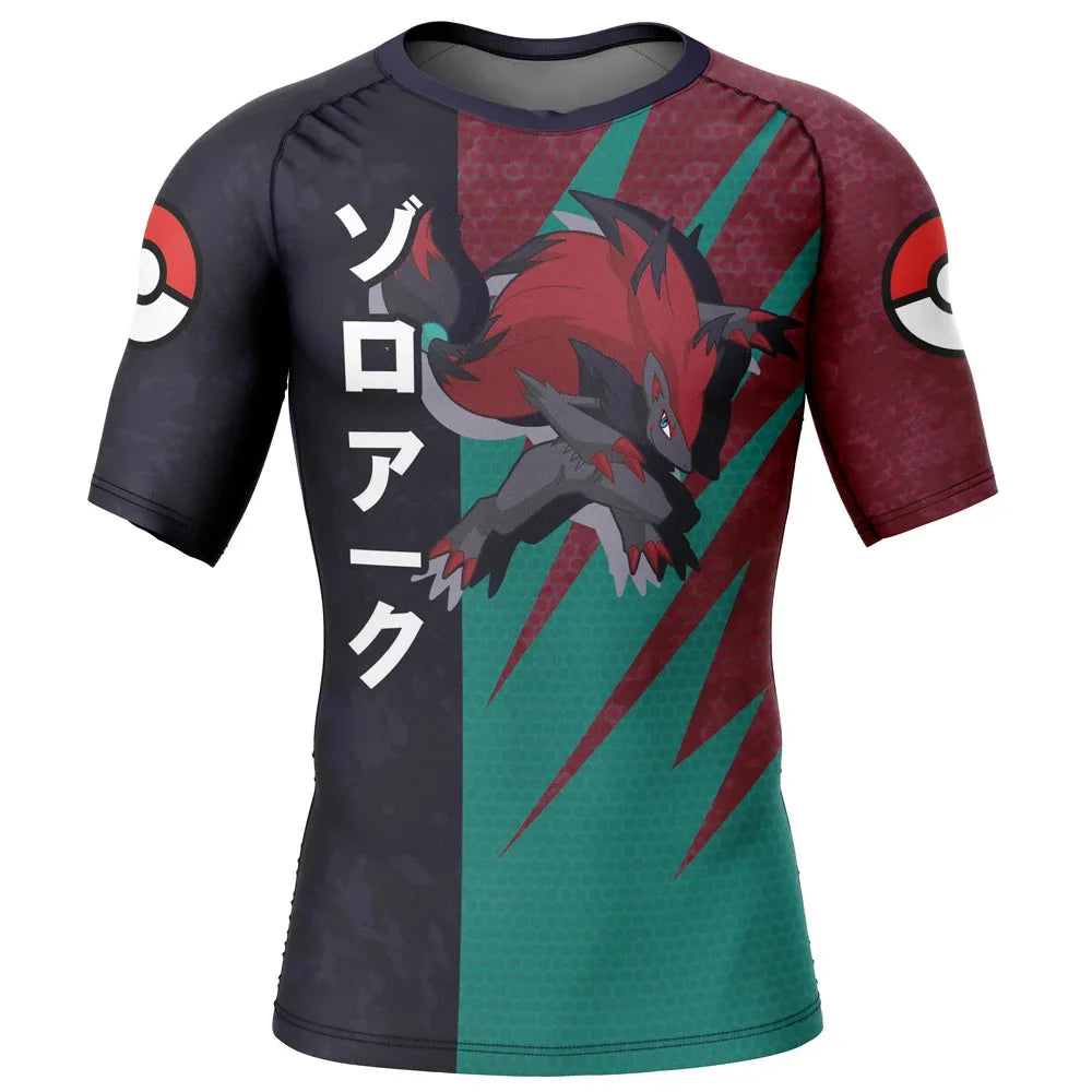 Kids Pokemon 'Zoroark' Short Sleeve Compression Rashguard