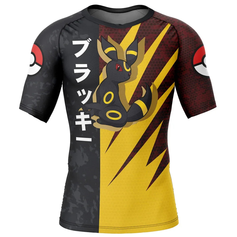 Pokemon 'Umbreon' Short Sleeve Compression Rashguard