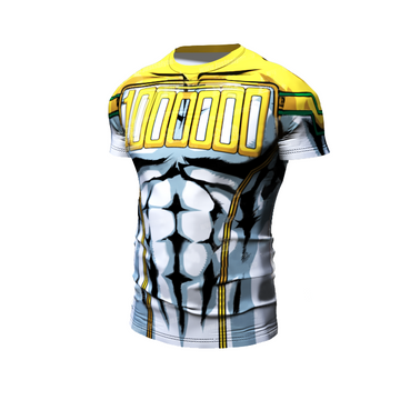 BJJ Rash Guard My Hero Academia Compression 'Lemillion' Premium Short Sleeve Rashguard