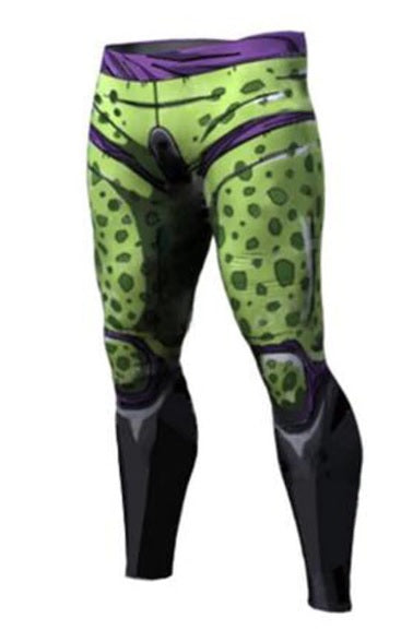 BJJ Rash Guard Men's Perfect Cell Dragon Ball Z Premium Compression Leggings Spats