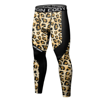 Warrior 'Leopard Print' Elite Compression Leggings Spats