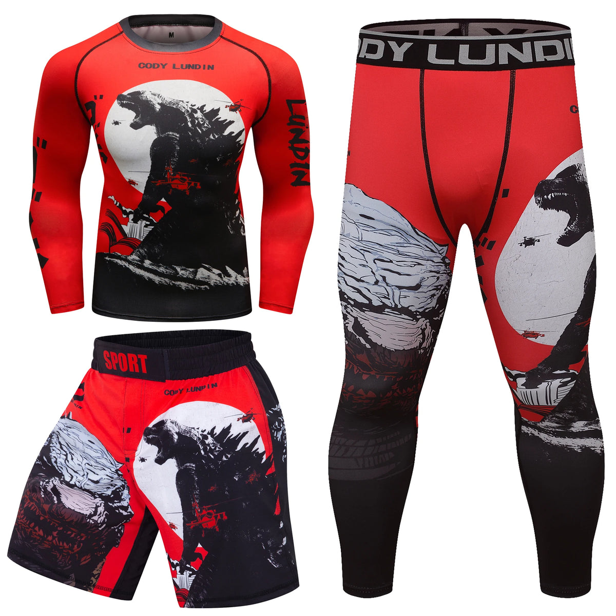 Warrior 'Godzilla' Compression Set — RashGuardStore