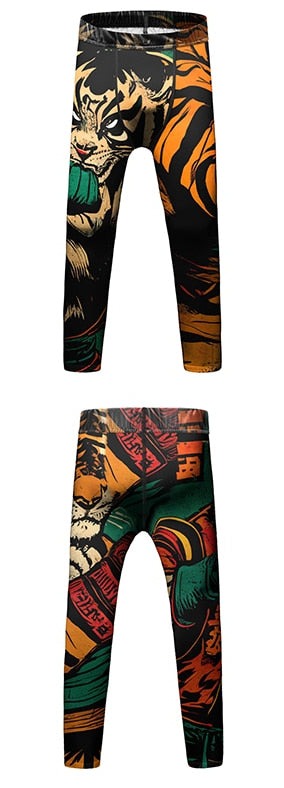 Kid's Tiger 'Fighting' Elite Leggings Spats