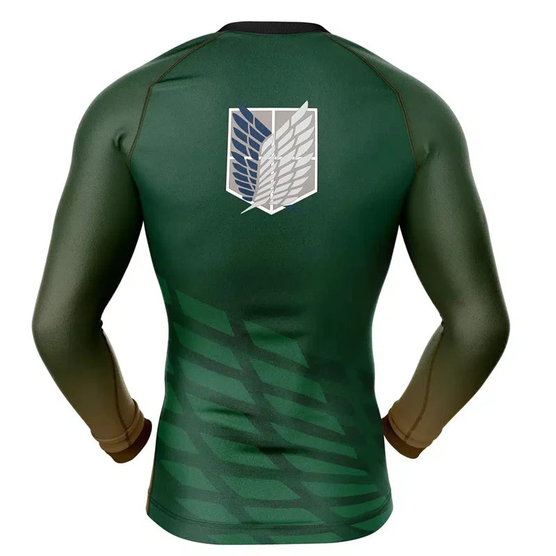 Attack on Titan 'Survey Corps' Long Sleeve Compression Rashguard