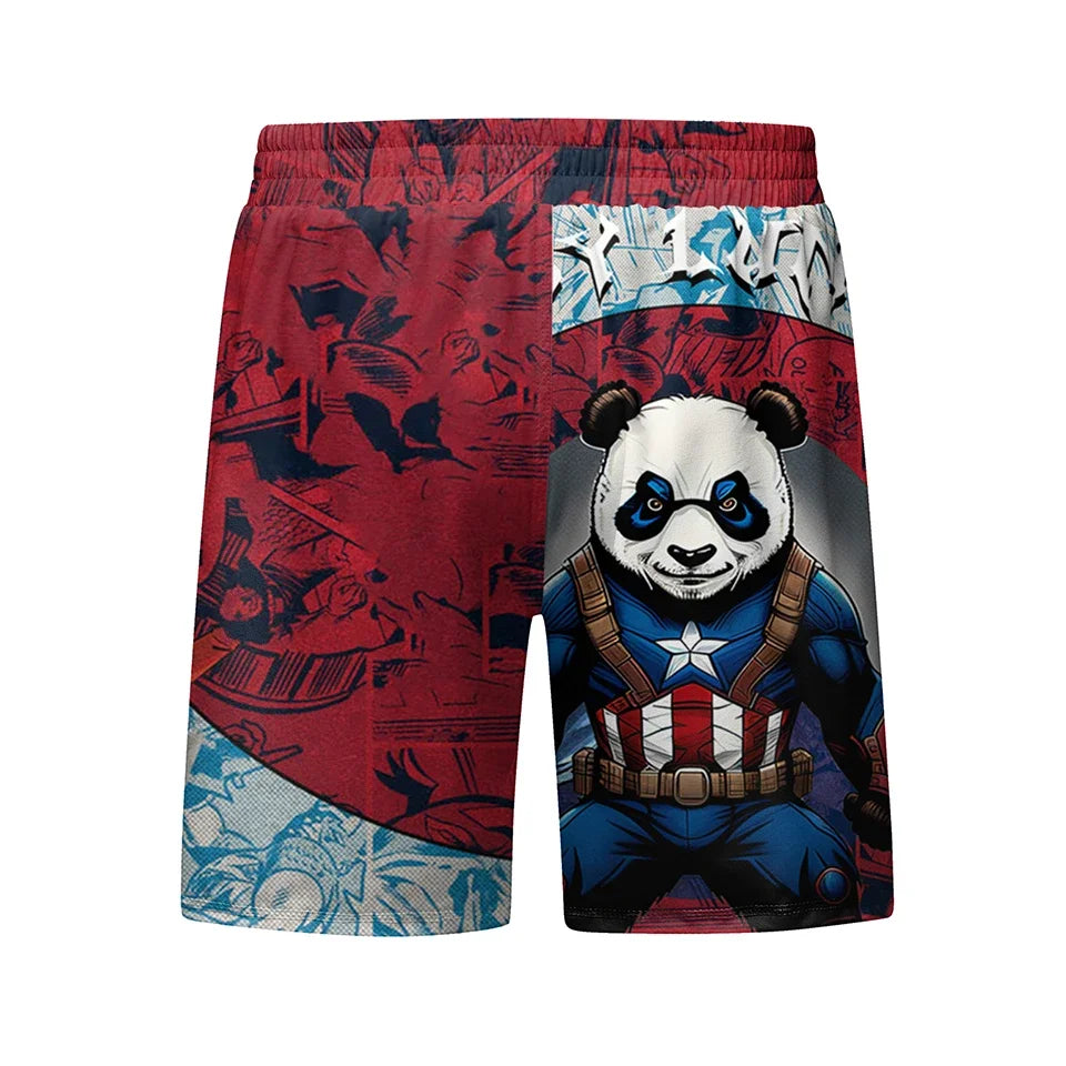 Panda Compression 'Captain Panda' Short Sleeve Rashguard 3 Piece Set