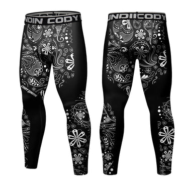 Tribal 'Paisley' Elite Compression Leggings Spats