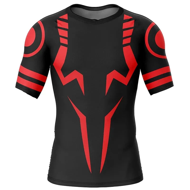 Jujutsu Kaisen 'Yuji' Short Sleeve Compression Rashguard