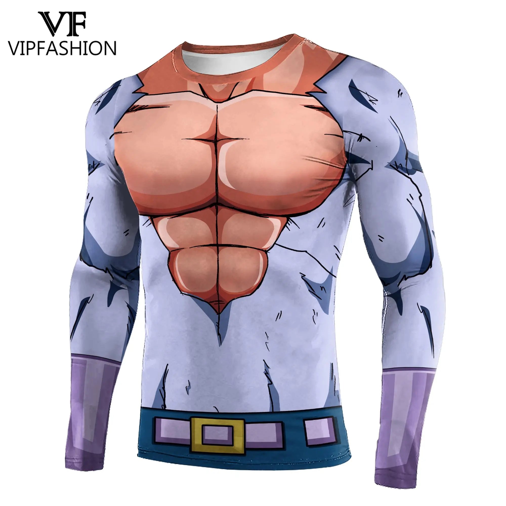 Vegeta Battle Suit Dragon Ball Z Long Sleeve Rash Guard Compression Shirt -  AnimeBape