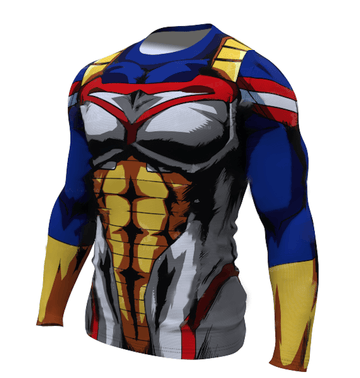 BJJ Rash Guard My Hero Academia Compression 'Fusion Series | All Mighty Vegeta' Premium Long Sleeve Rashguard