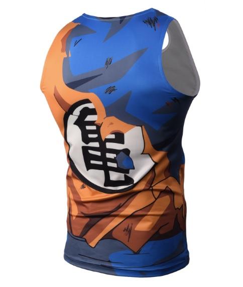 Battle Damaged Son Goku Dragon Ball Z Tank Top-RashGuardStore