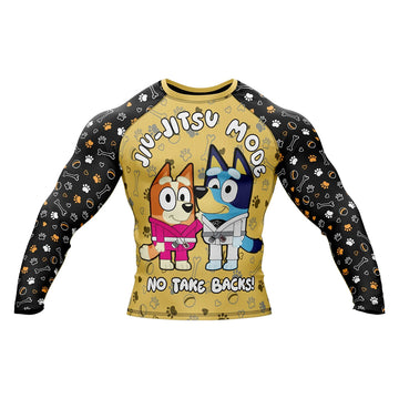 Bluey 'No Take Backs' Long Sleeve Compression Rashguard