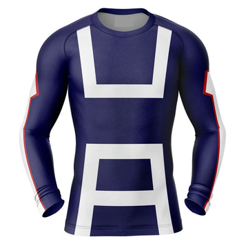 BJJ Rash Guard Kids My Hero Academia 'UA Uniform' Long Sleeve Compression Rashguard