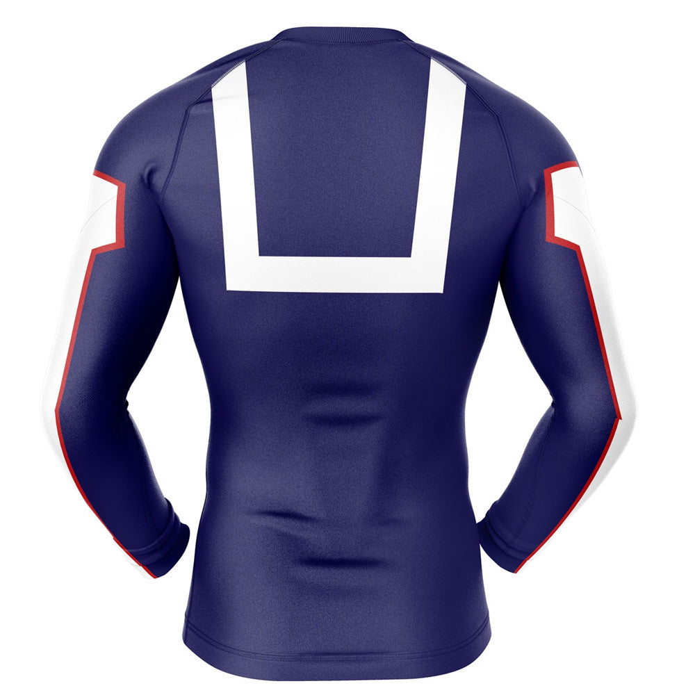 BJJ Rash Guard My Hero Academia 'UA Uniform' Long Sleeve Compression Rashguard