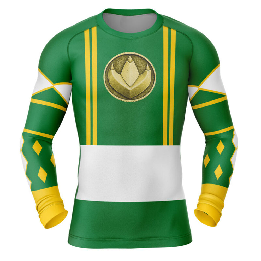 Power Rangers 'Green Ranger | Dragon | Ninjetti' Long Sleeve Compression Rashguard