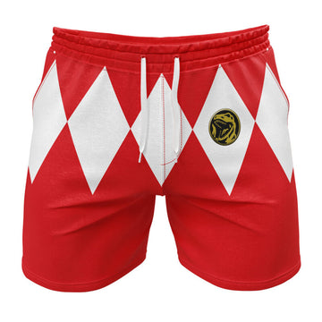 Power Rangers 'Red Ranger' Gym Shorts