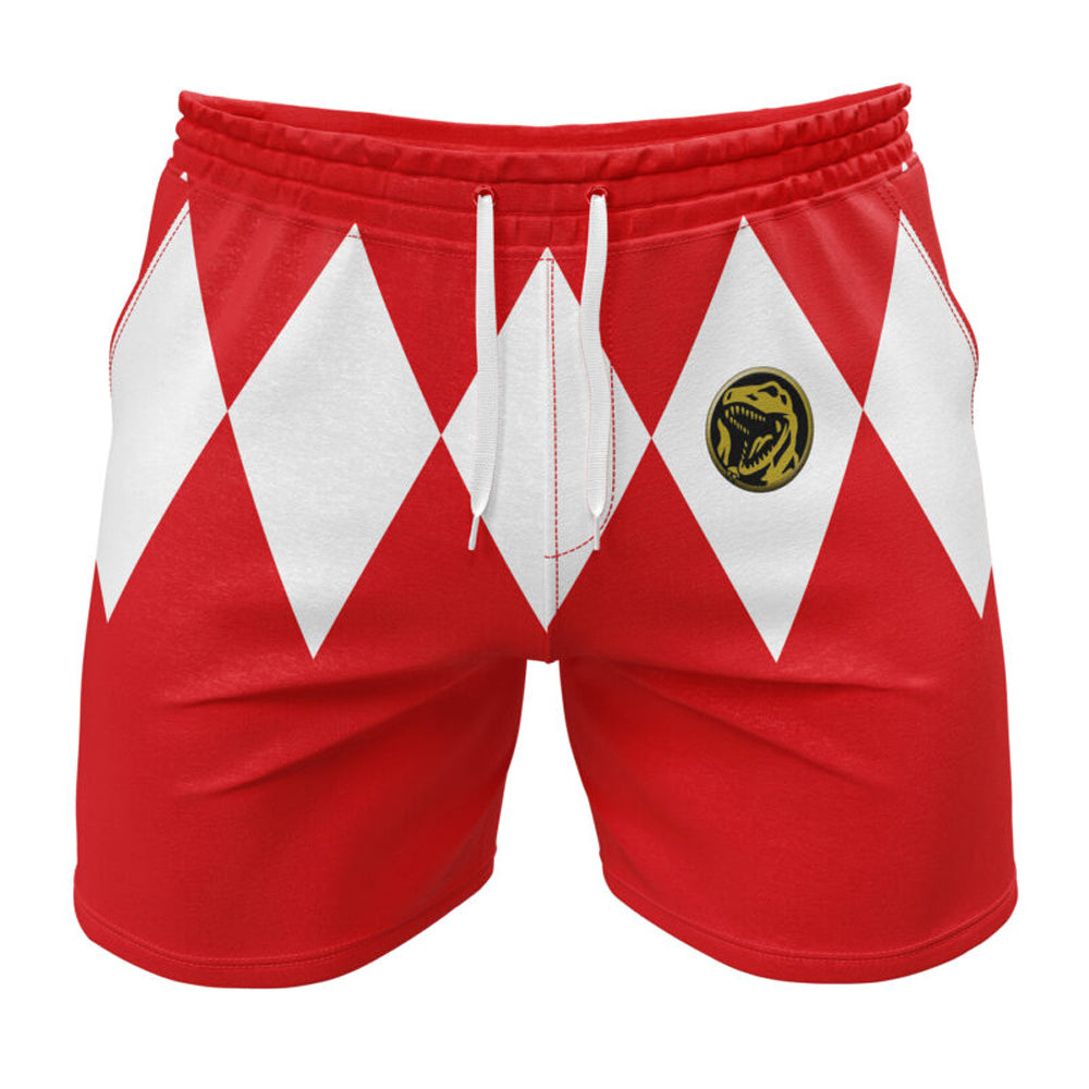 Kids Power Rangers 'Red Ranger' Gym Shorts