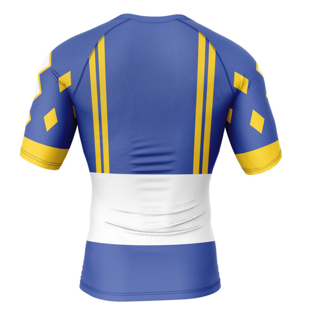 Kids Power Rangers 'Blue Ranger | Wolf | Ninjetti' Compression Short Sleeve Rashguard