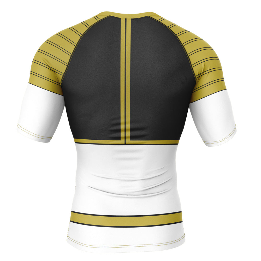 Kids Power Rangers 'White Ranger' Short Sleeve Compression Rashguard