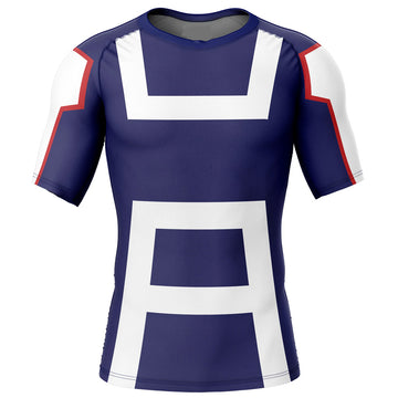 My Hero Academia 'UA Uniform' Short Sleeve Compression Rashguard